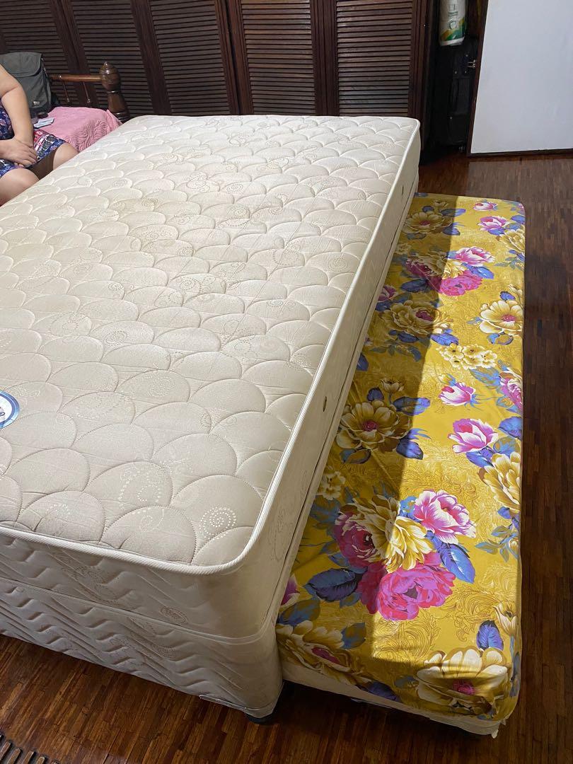 RUSH SALE SALEM BED 48x78 with pull out bed, Furniture & Home Living