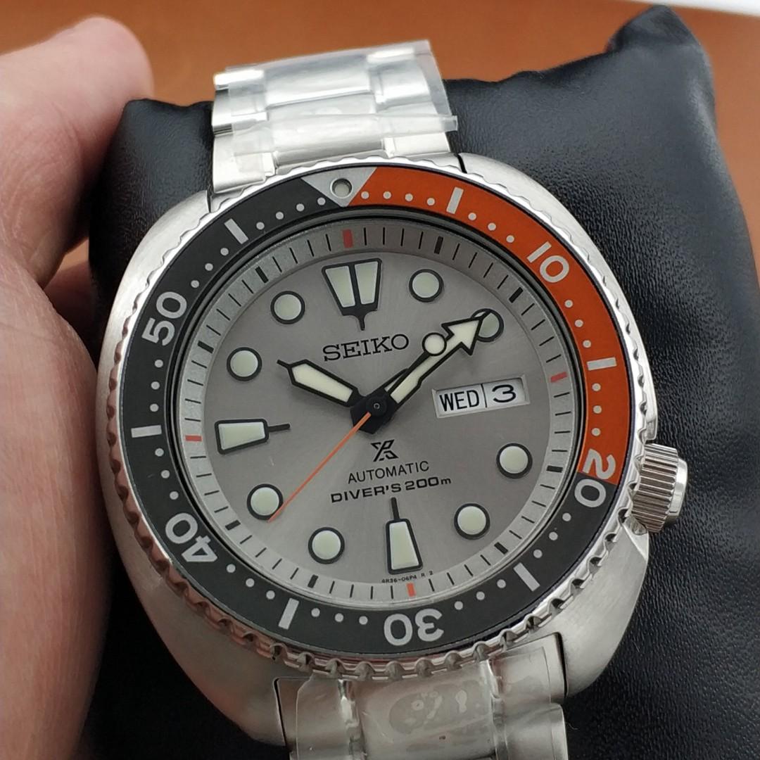 Seiko Dawn Gray Turtle SRPD01K1, Men's Fashion, Watches & Accessories,  Watches on Carousell