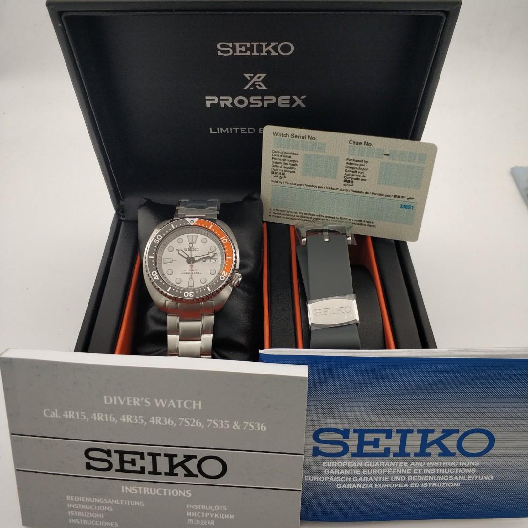 Seiko Dawn Gray Turtle SRPD01K1, Men's Fashion, Watches & Accessories,  Watches on Carousell