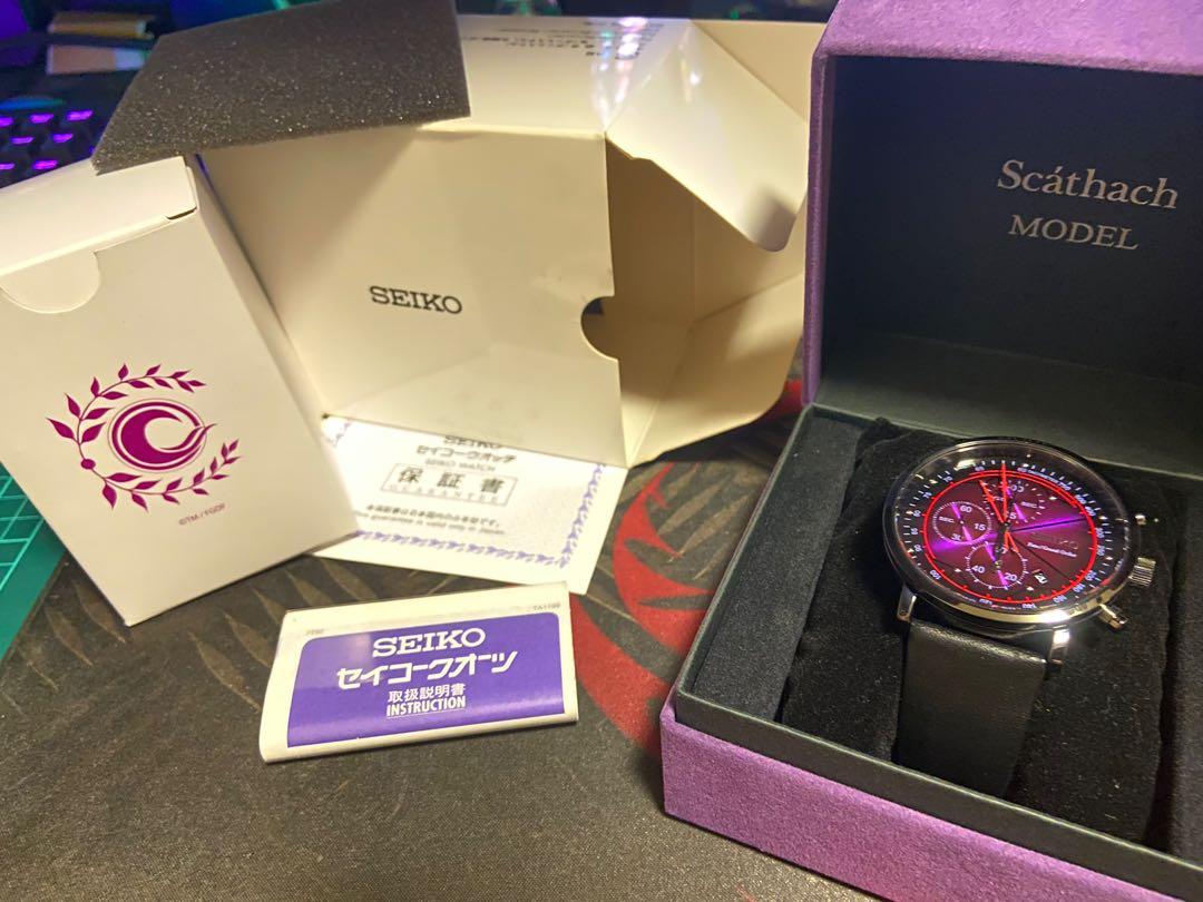 Seiko x fgo Scáthach MODEL, 名牌, 手錶- Carousell