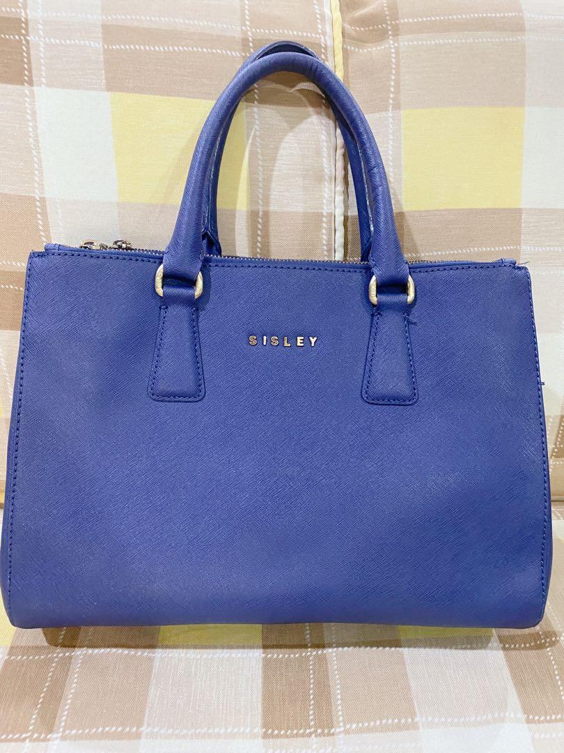 blue handbags