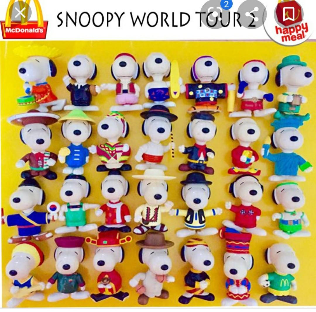 mcdonalds snoopy 1999 world tour