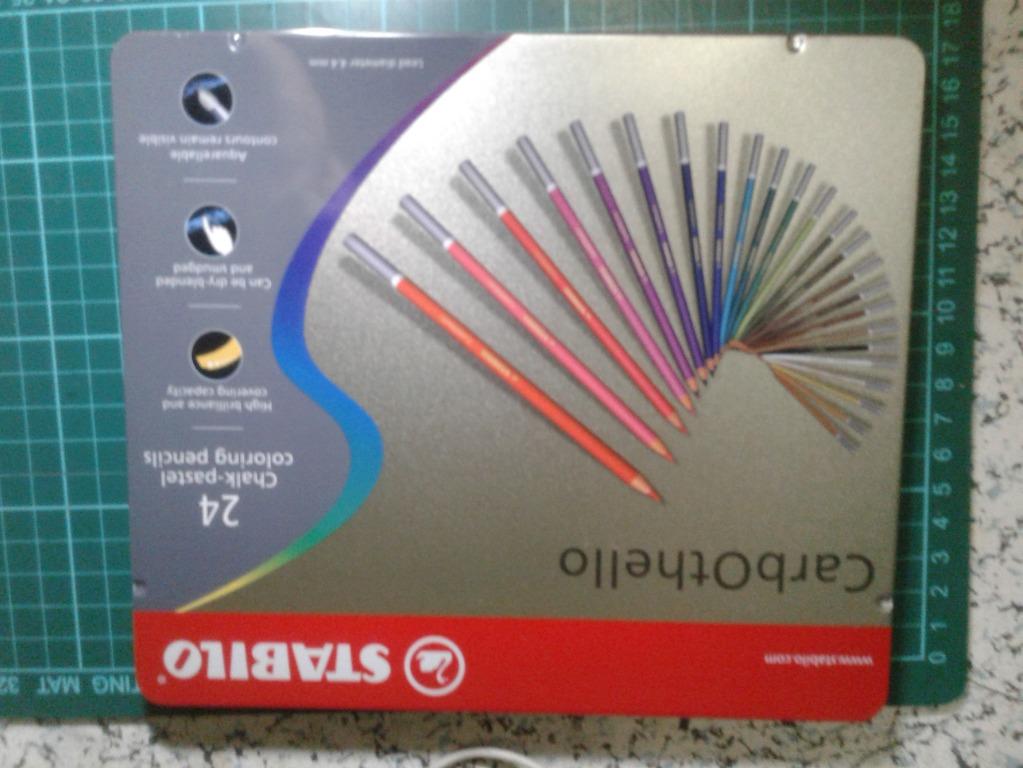 Stabilo Carbothello 24 colors chalk pastel coloring pencils ...