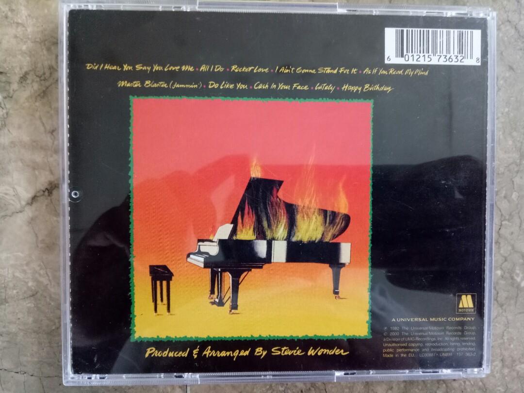 Stevie Wonder CD Hotter Than July (Category: CDs & DVDs) located in Manila. Submitted by kinganalog (Listing ID 1024923888, Image 3). Description: Stevie Wonder CD Hotter Than July album. In VG to VG+ condition. Made in EU. Shipping nationwide via Jrs or lbc, payment via Palawan or Unionbank, COD is okay at buyer's account. Check out fb page Roots Analog..