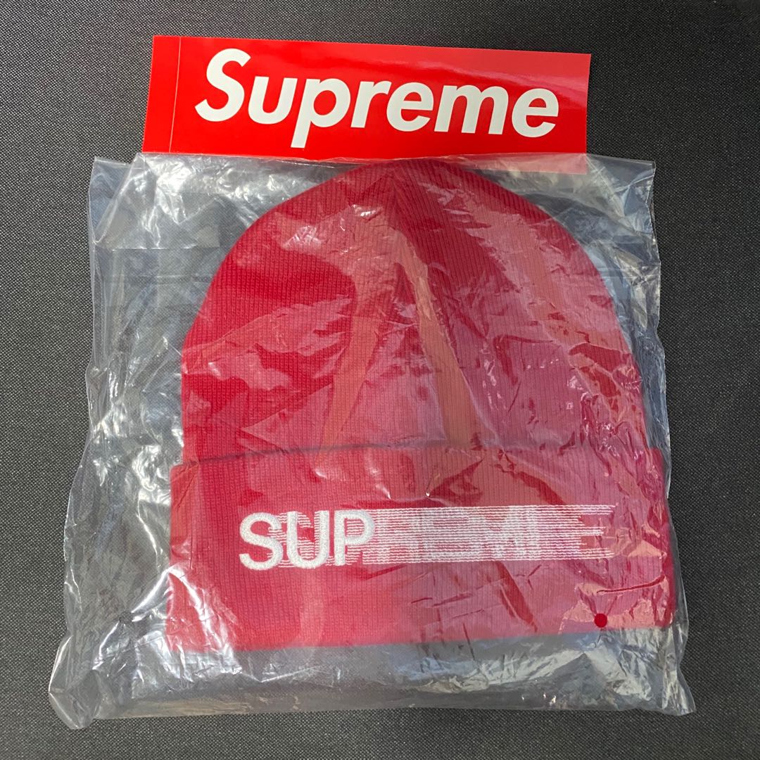 The red supreme motion logo beanie : r/Supreme