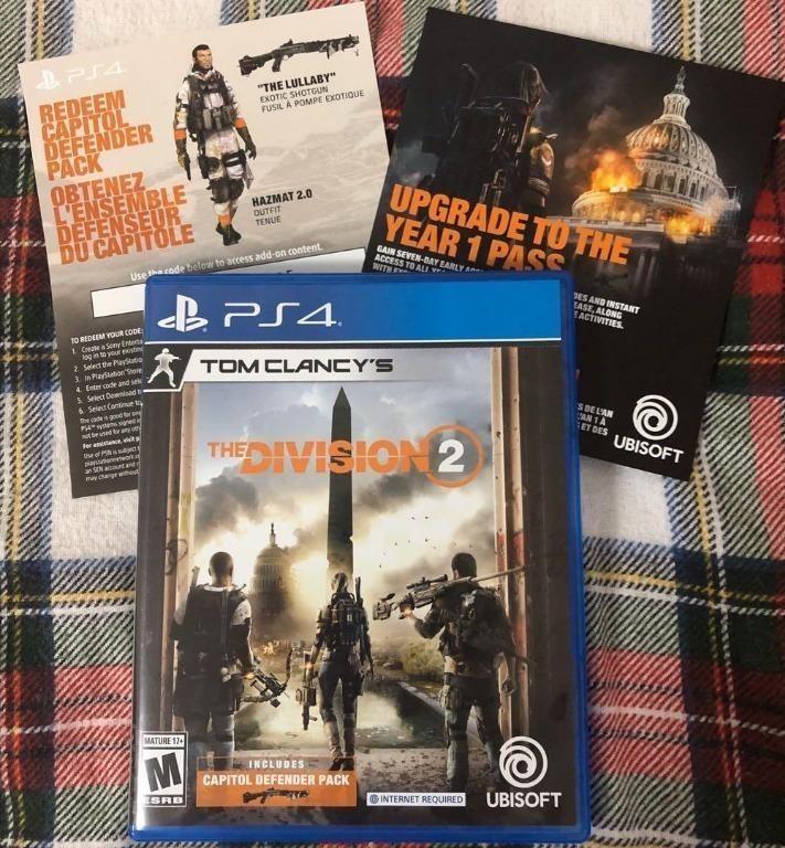 Tom Clancy S The Division 2 Ps4 Game Playstation 4 Ps 4 Toys Games Video Gaming Video Games On Carousell