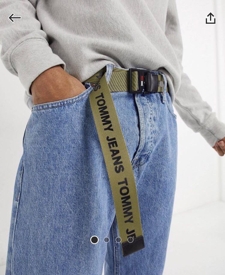 Tommy jeans yellow belt cheap