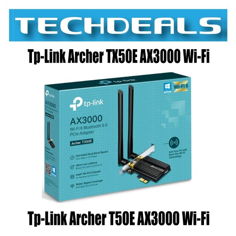 Tp Link Archer Tx50e Ax3000 Wi Fi 6 Pcie X1 Adapter With Bluetooth Electronics Computer Parts Accessories On Carousell