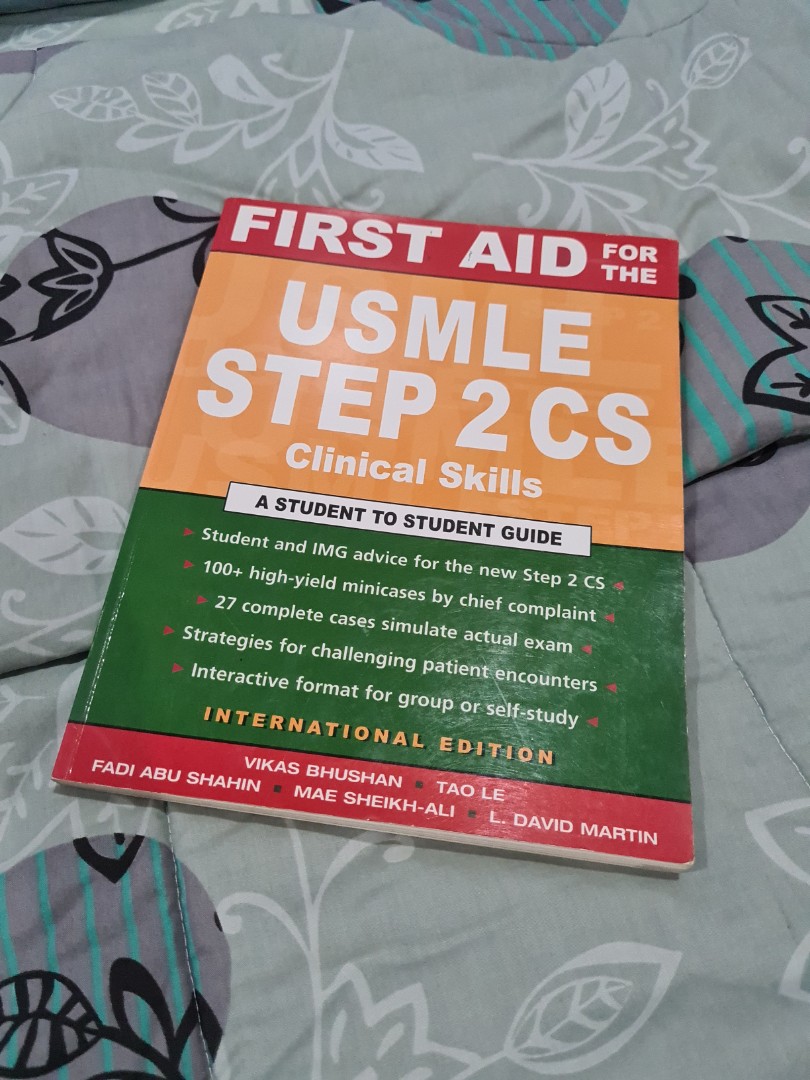 FIRST AID : USMLE STEP 2 CLINICAL SKILLS INTERNATIONAL EDITION, Hobbies ...