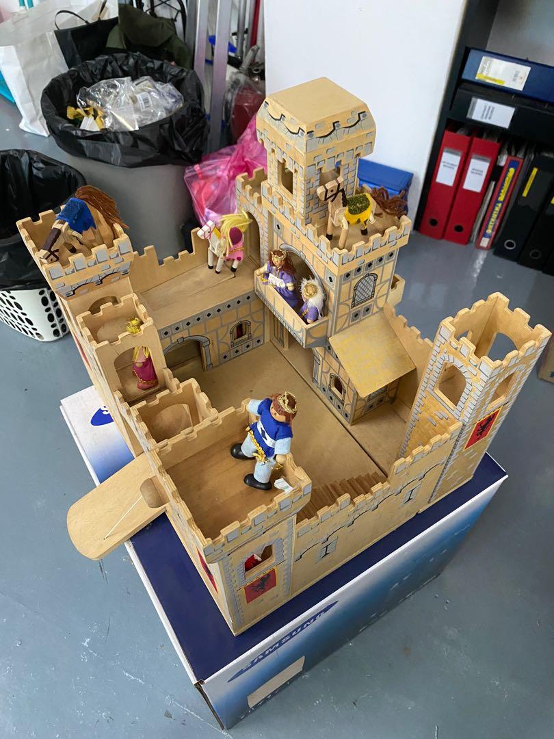 wooden play castle