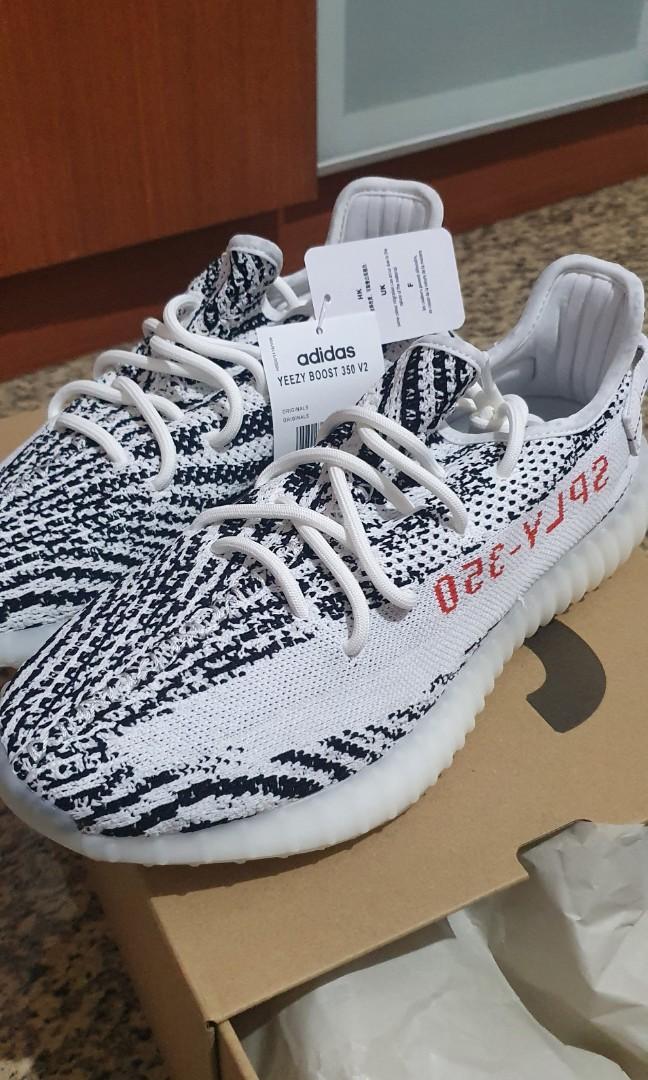 Yeezy Zebra, Men's Fashion, Footwear, Sneakers on Carousell