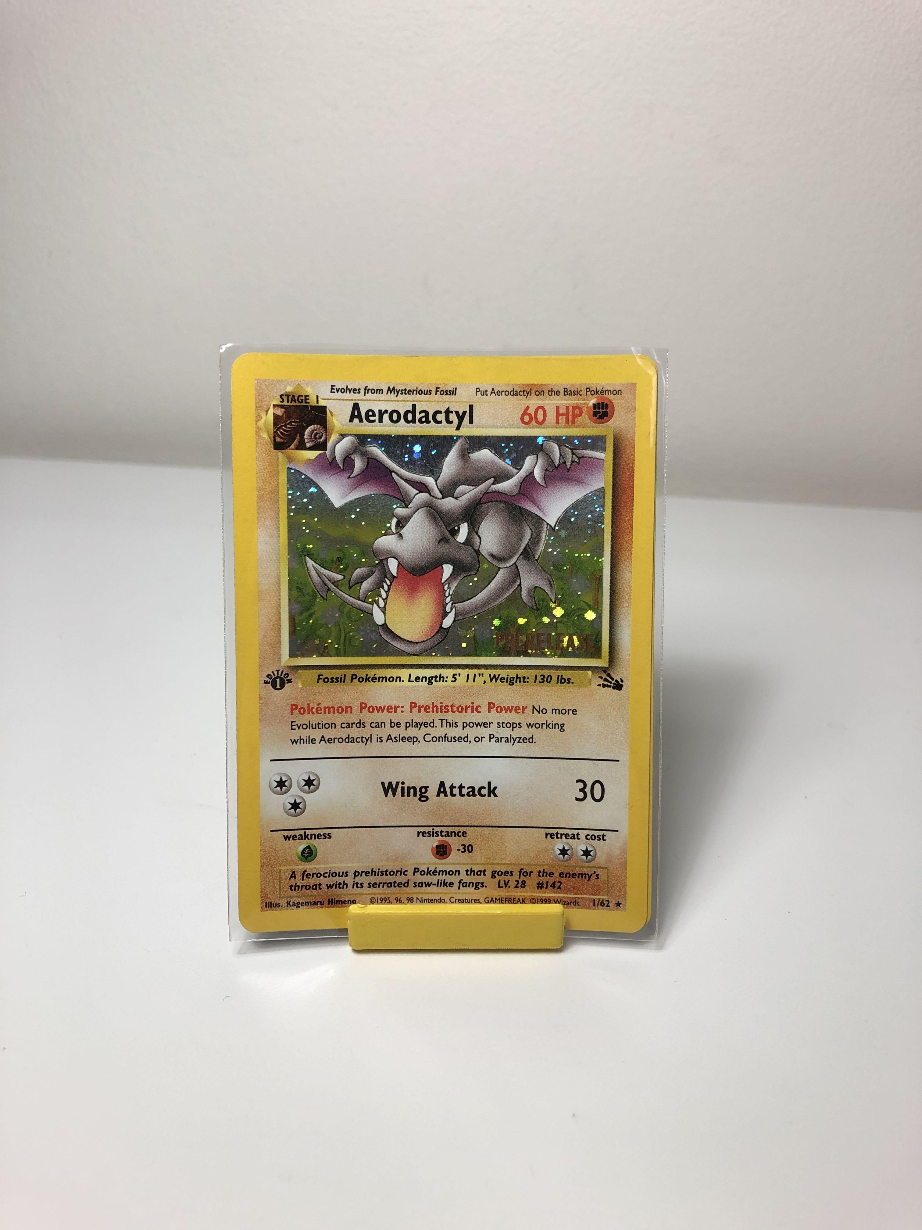 aerodactyl pokemon card 1 62 Pokemon Fossil (Italian) - Aerodactyl - 1/62 main image 1