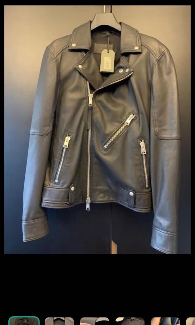 Allsaints estae leather biker jacket hot sale