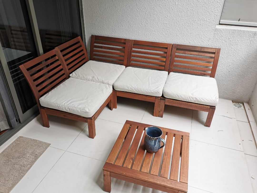 Applaro IKEA sofa chair table, Furniture & Home Living, Furniture