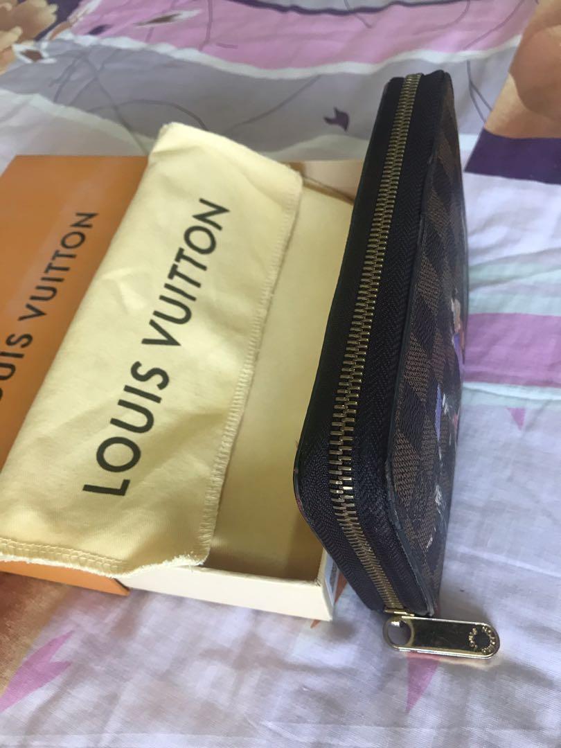 Authentic LV long wallet zip around, Luxury, Bags & Wallets on Carousell