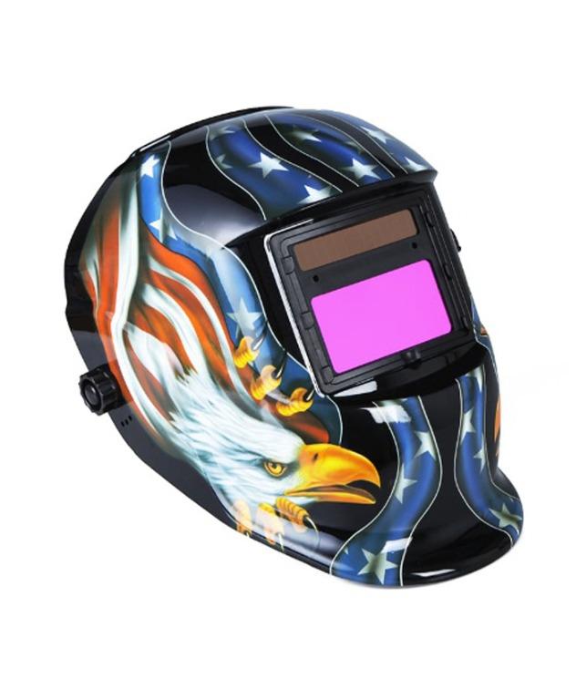 AUTO DARKENING WELDING MASK (Category: Construction Tools & Equipment) located in Cavite. Submitted by vlmhardwarevennice (Listing ID 1018079148, Image 1). Description: 09664055257 for inquiries or email me: vennicemanuel8@gmail.com viber: vennice manuel S777A Star & Stripe design Variable shade: #9 - 13 Adjustable sensitivity Power: Solar cell .
