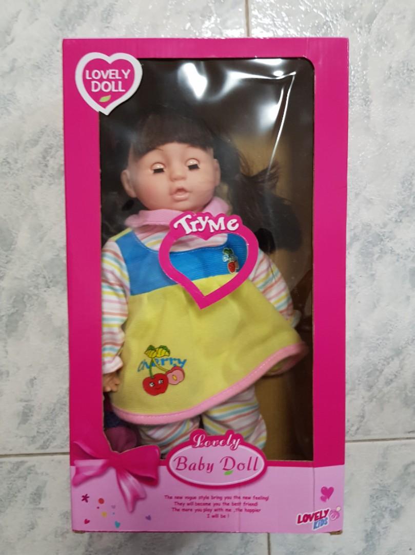 blinking baby doll
