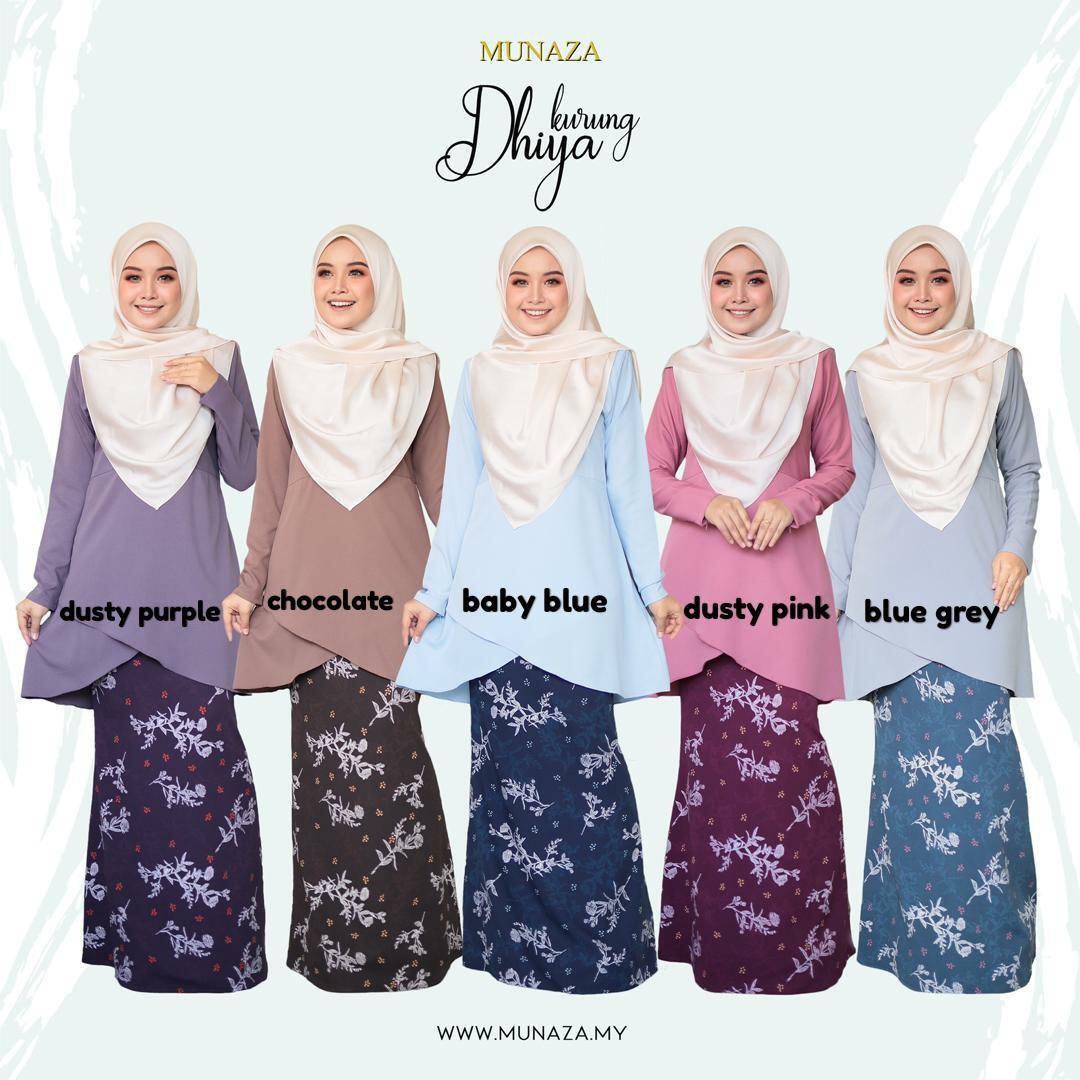 Baju Kurung Warna Baby Blue Women S Fashion Clothes Dresses On Carousell