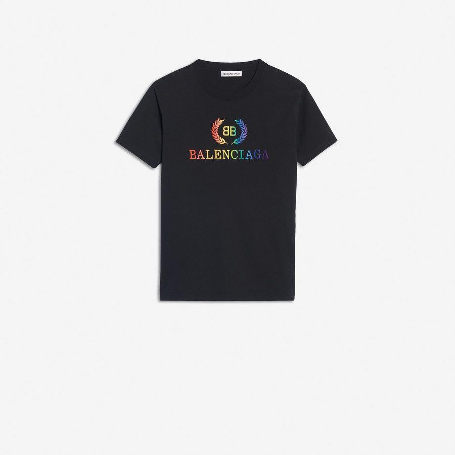 balenciaga tee rainbow