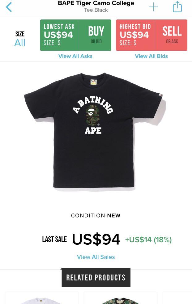 bape tiger shirt