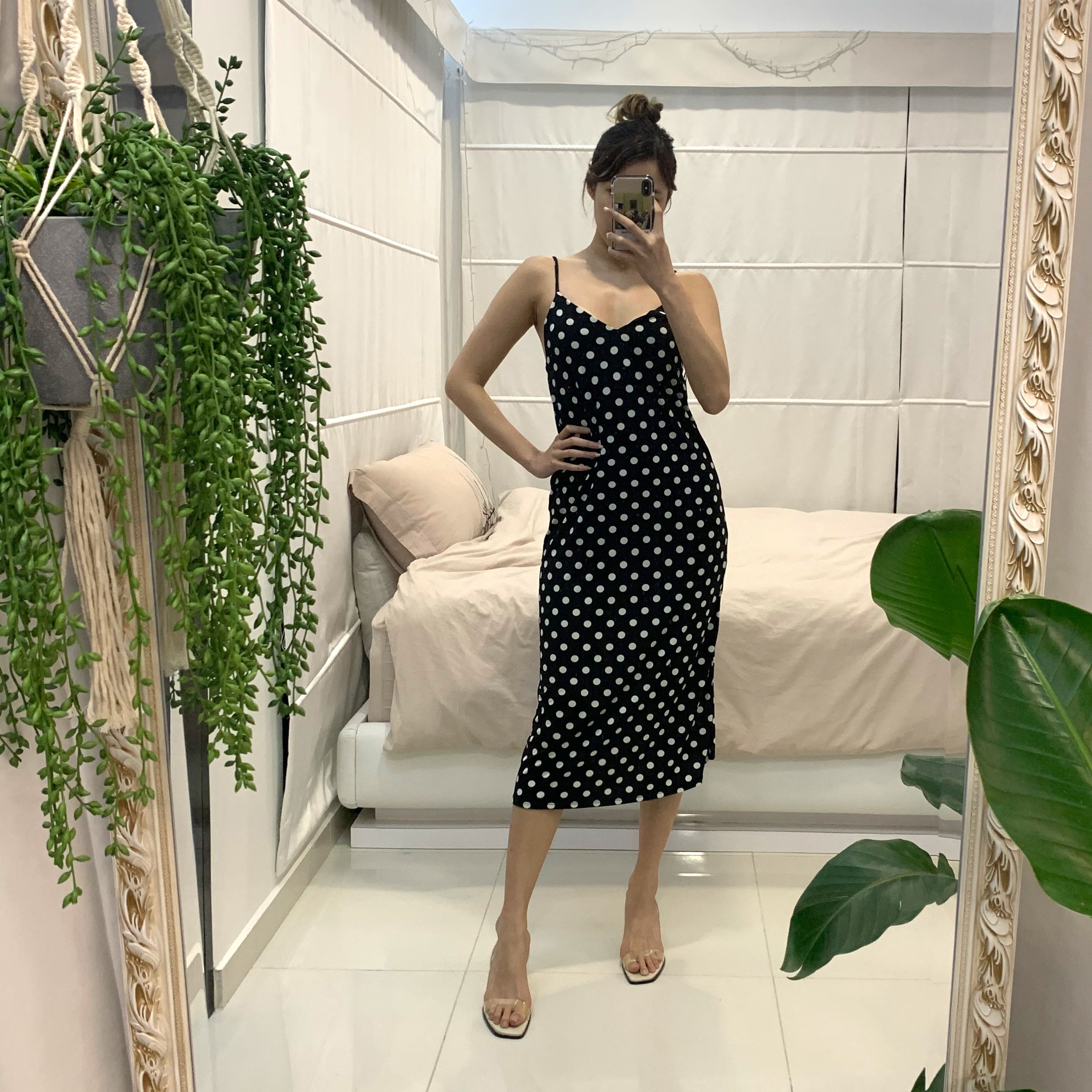 zara polka dot midi