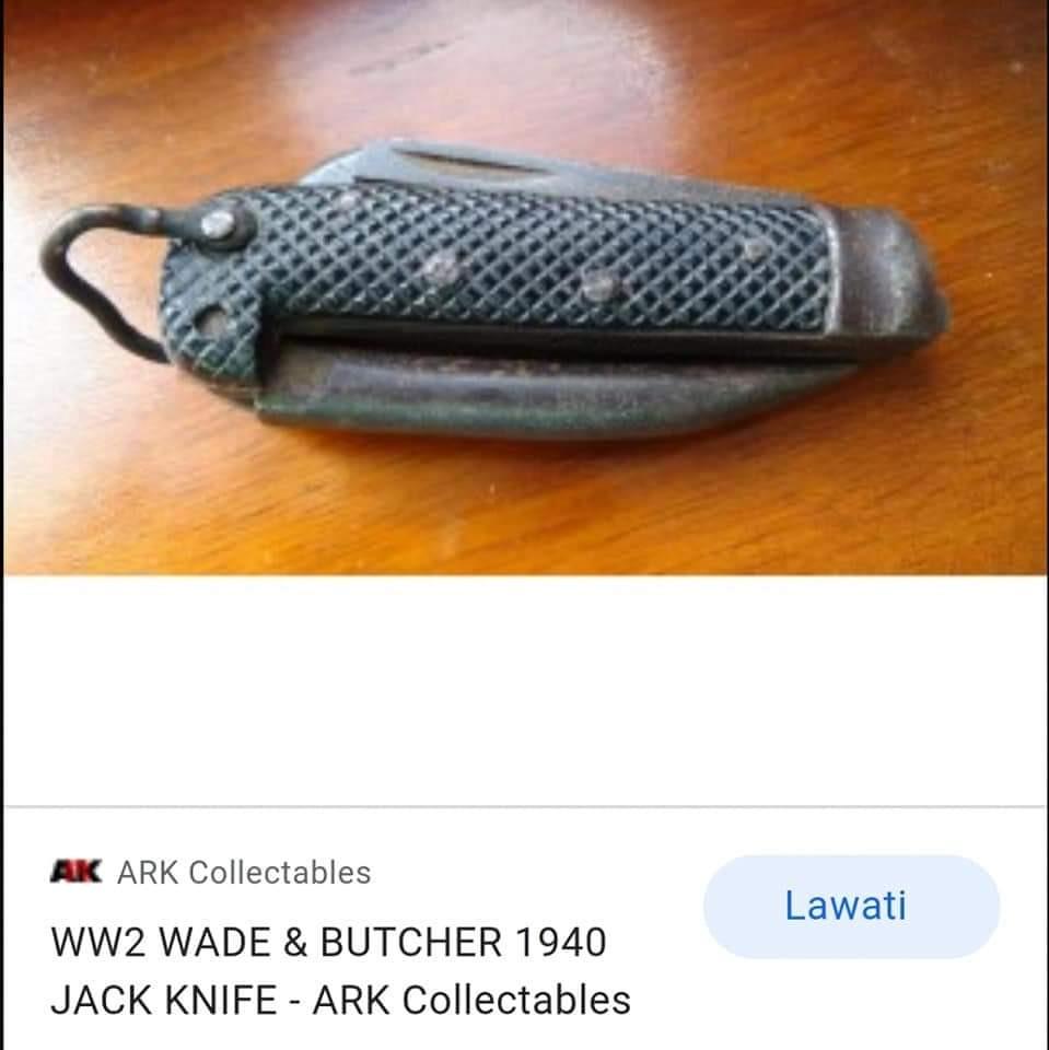 British Ww2 1940 wade & butcher Jack knife, Hobbies & Toys
