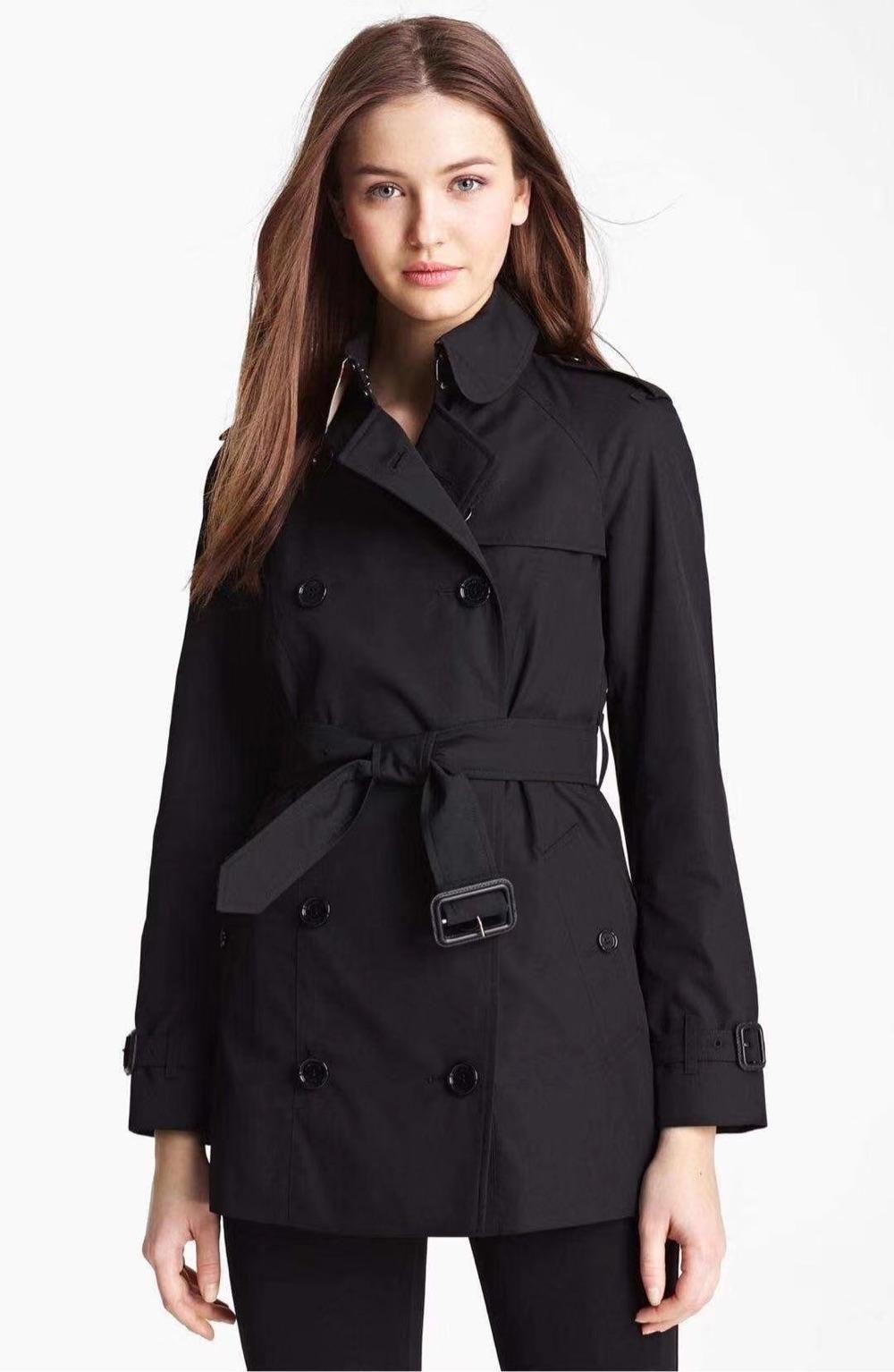 black burberry trench coat women's