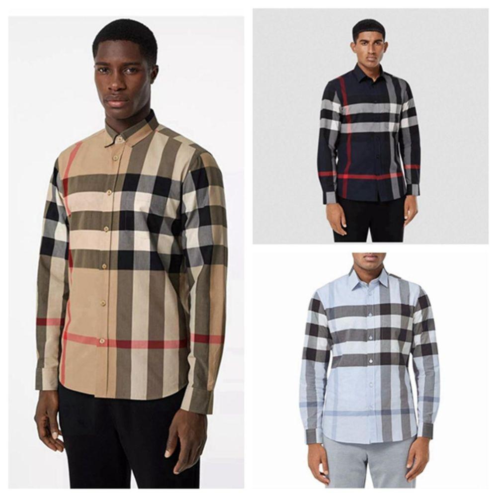 men's long sleeve burberry shirt