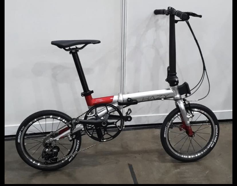 camp hazy folding bike