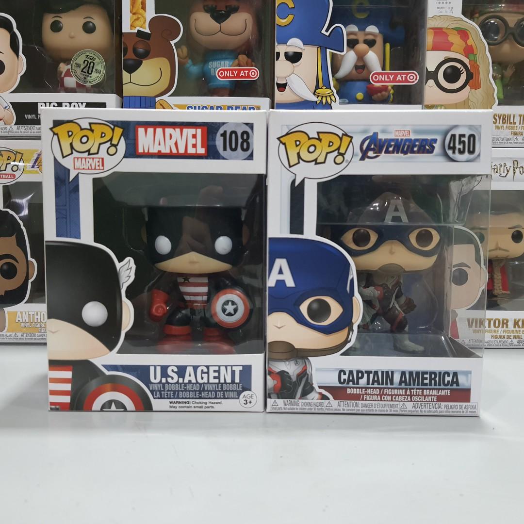 Captain America Funko Pop Marvel Avengers Set Toys Games Toys On Carousell