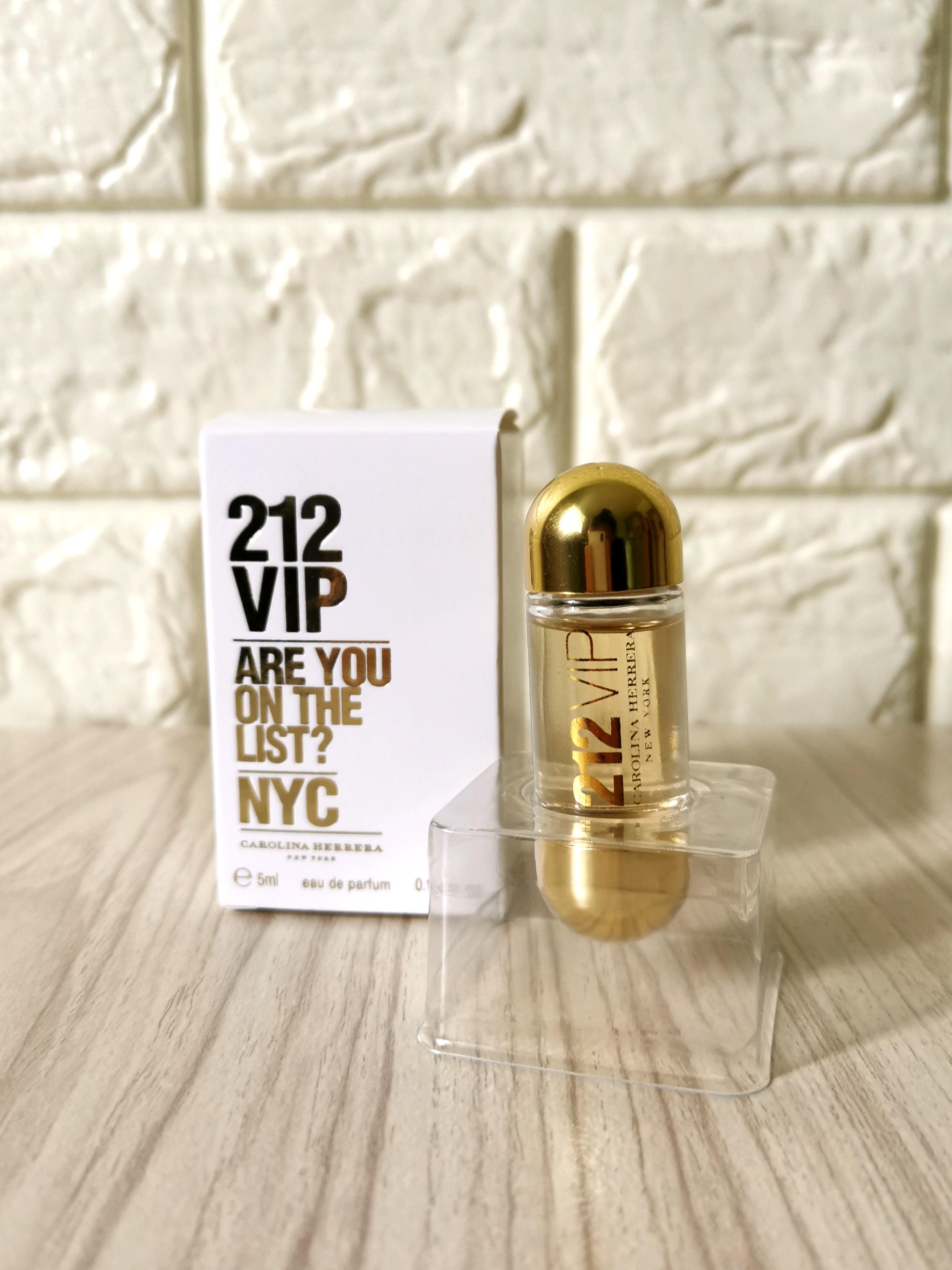 Carolina Herrera 212 Vip Edp 5 Ml Mini Health Beauty Perfumes Nail Care Others On Carousell