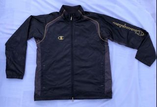 champion windbreaker gold
