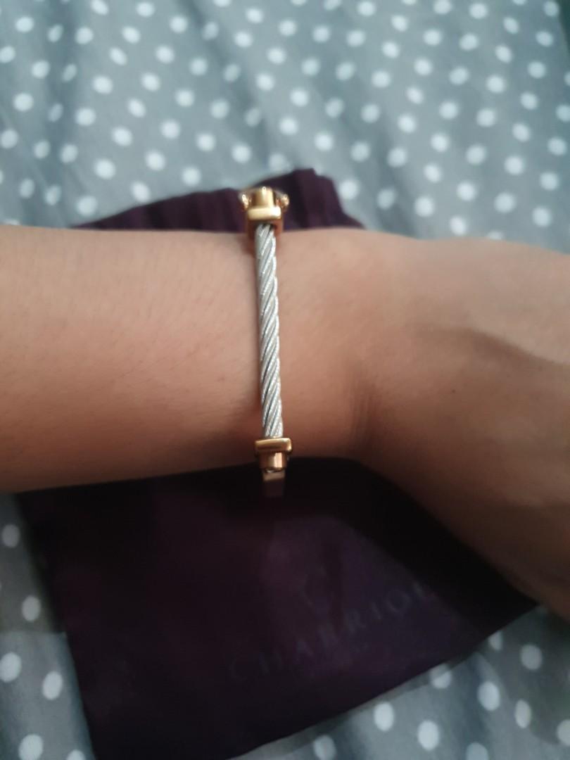 Charriol bangle 100% authentic (Category: Sneakers & Footwear) located in Manila. Submitted by camellatherise (Listing ID 1018079153, Image 1). Description: charriol bangle large size with box and warranty card bought in charriol in MOA in good condition meet up in laguna.