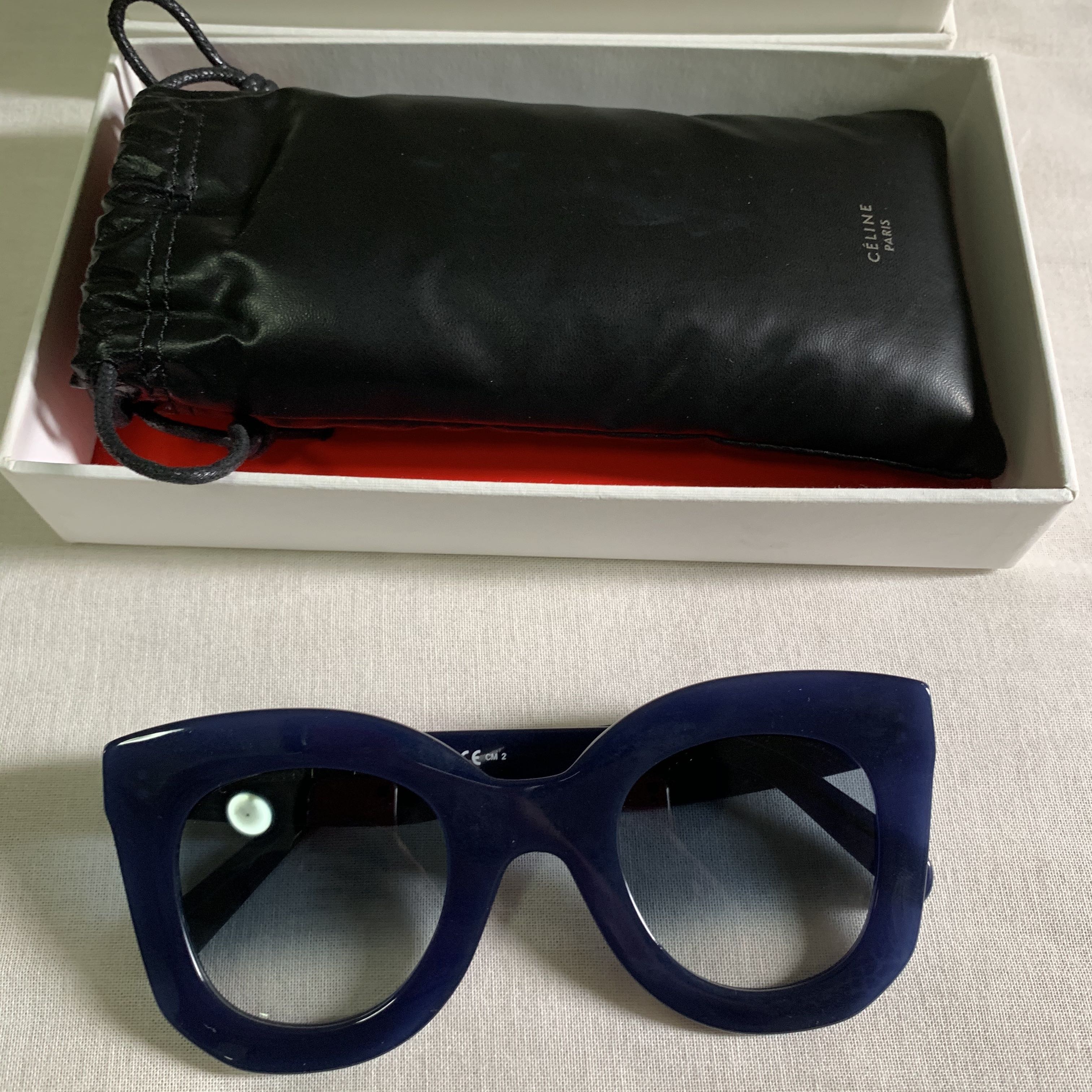 Celine marta sunglasses blue store