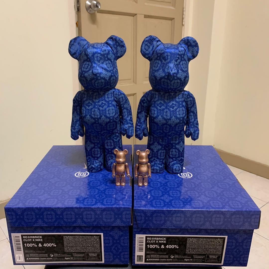 BE@RBRICK NIKE × CLOT 100％ & 400％