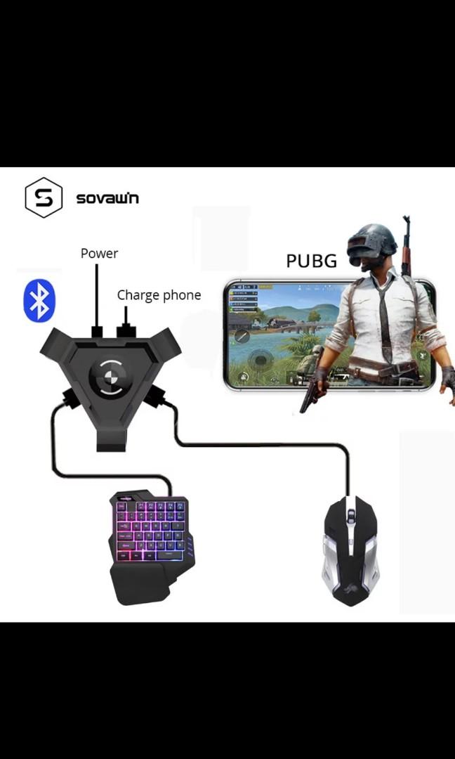 Cod mobile pubg Bluetooth mobile gaming keyboard & mouse fps convertor ...
