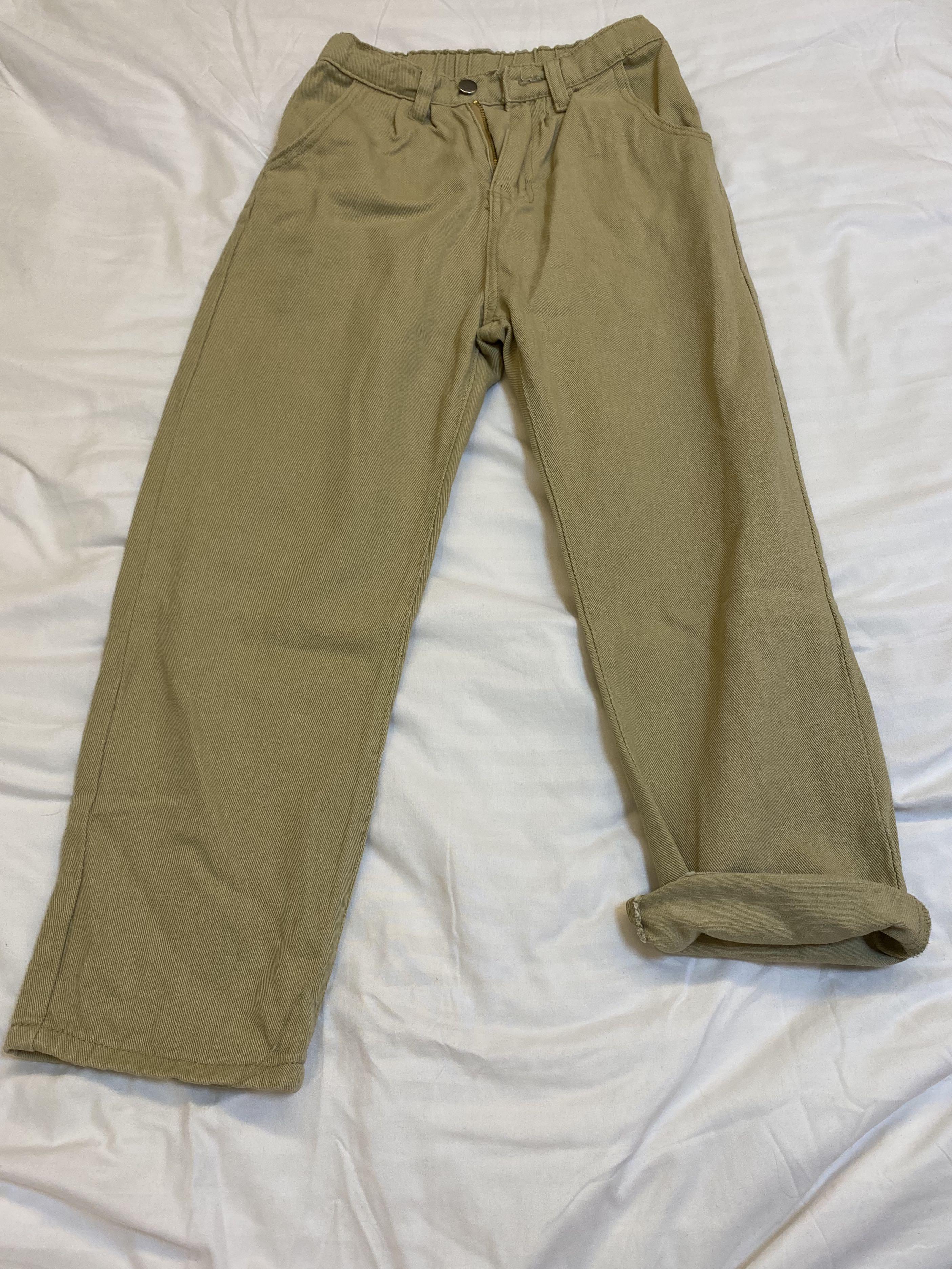 straight cut cropped jeans