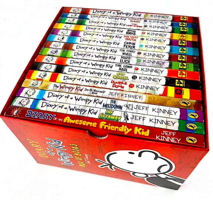 🇸🇬Ready Stock!! Diary of a Wimpy Kid 16 books with box, Hobbies & Toys