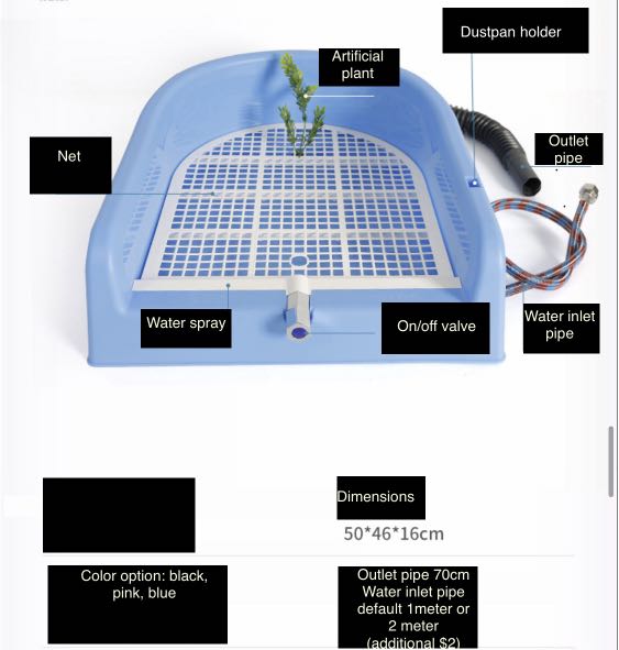 Dog pee tray with drainage discount