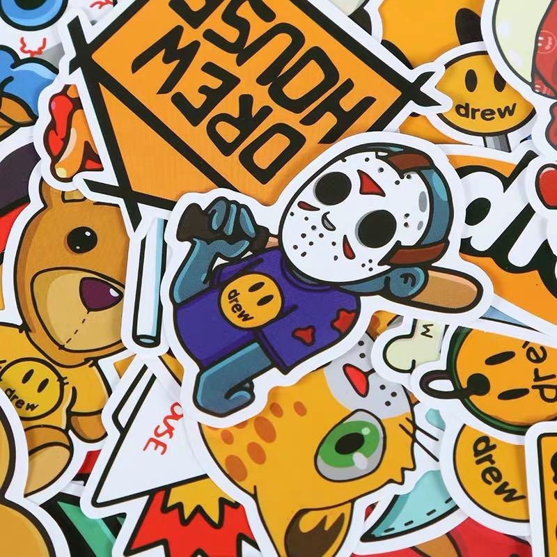 Drew house stickers 現貨 包郵, 其他, 其他 - Carousell