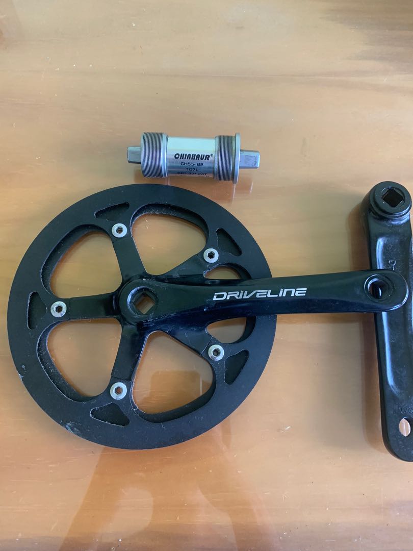 Driveline crankset with BSA BB Sports Equipment Bicycles Parts