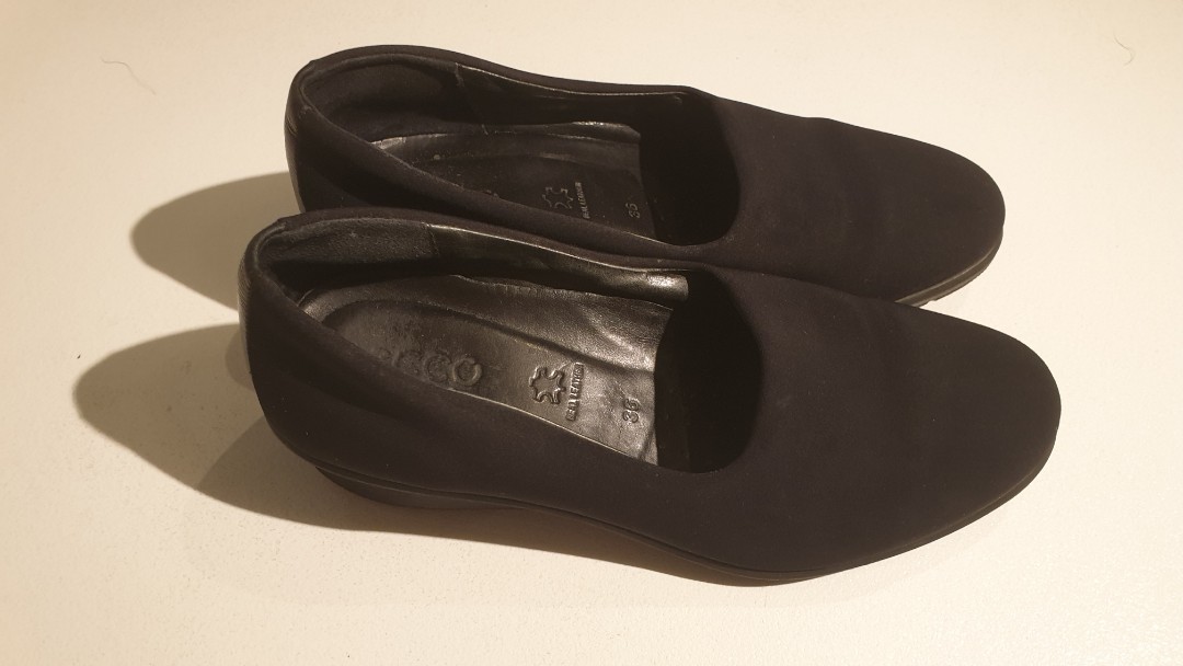 ecco size 36 black formal shoes, Women 
