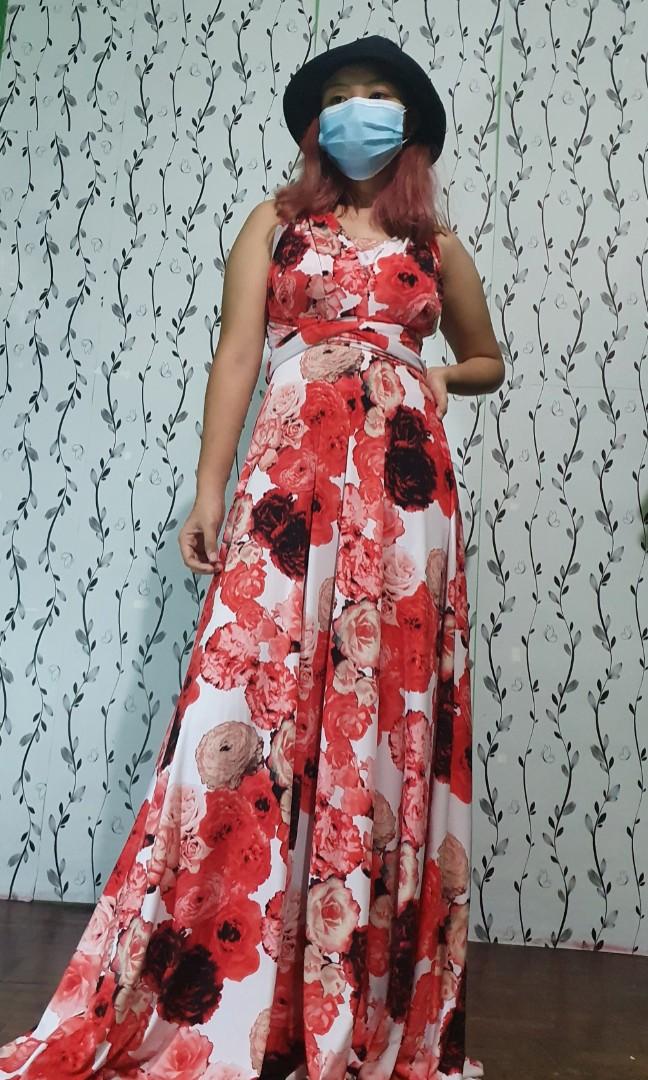 printed infinity dress