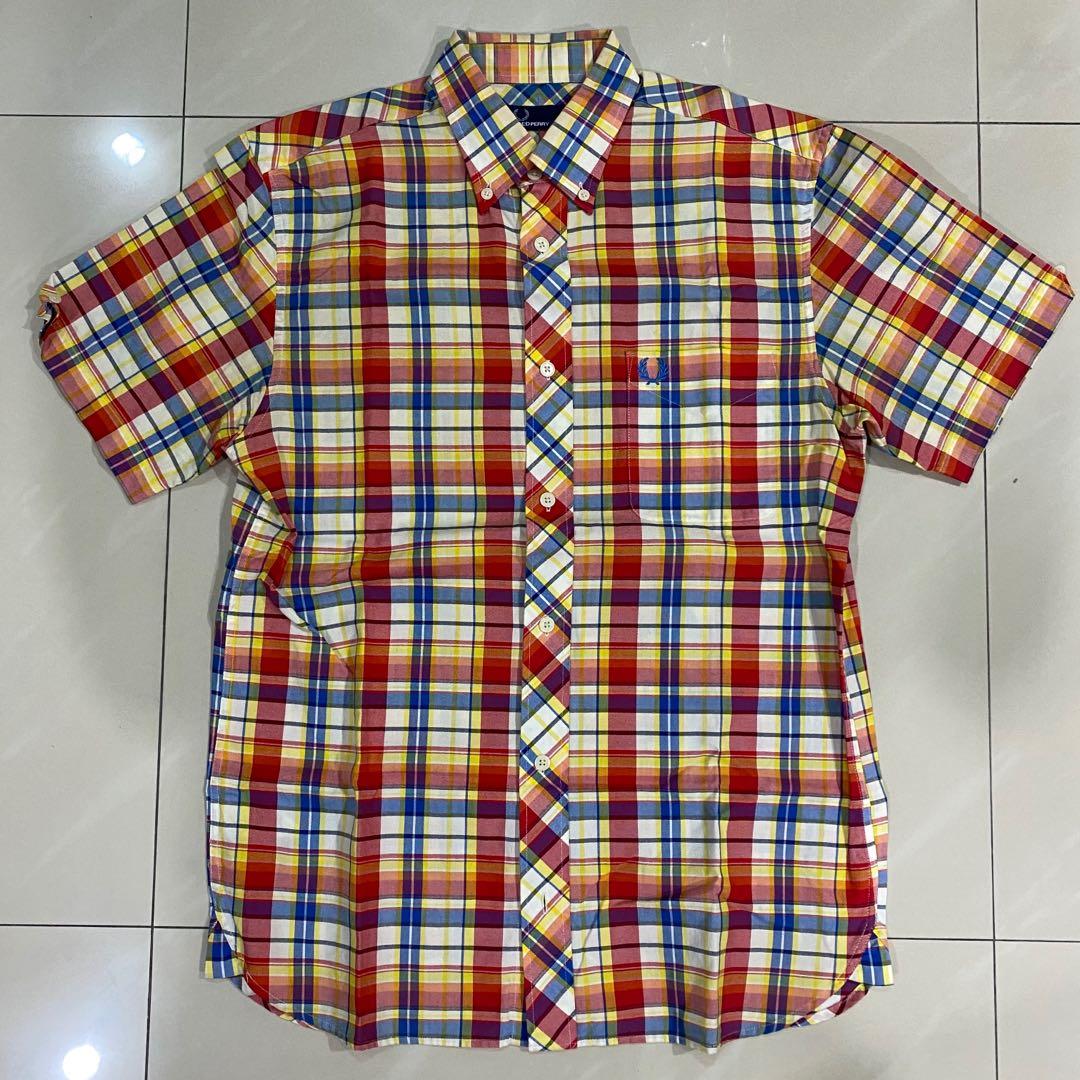 Fred perry deals madras shirt