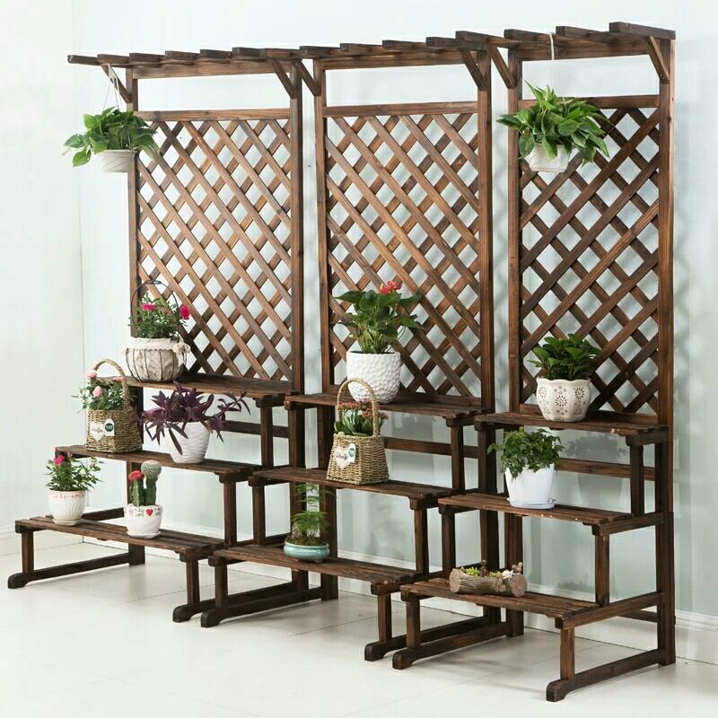 Free Delivery Tall Wall Planter Plant Rack Gardening Pots Planters On Carousell