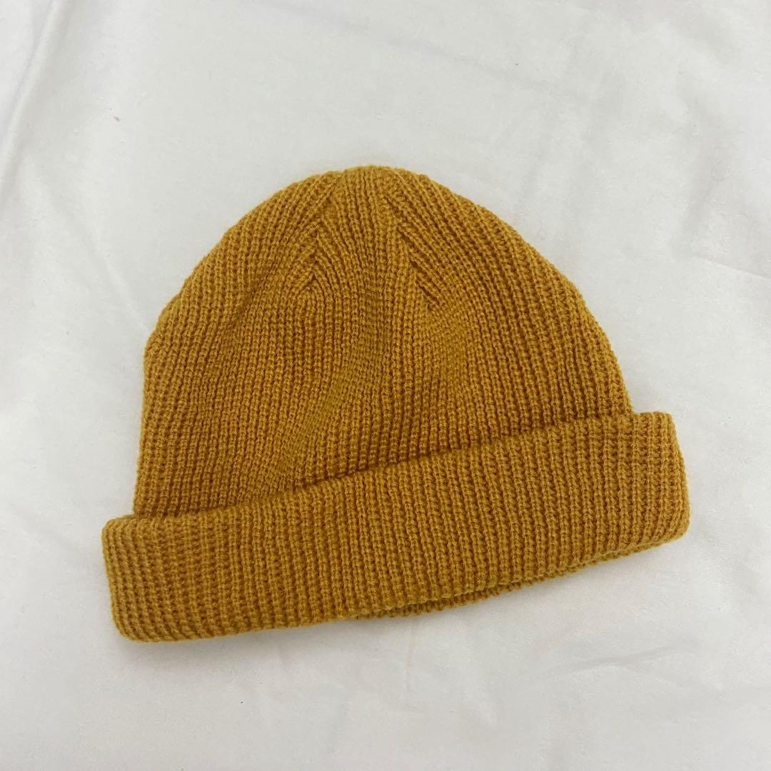 mustard fisherman beanie