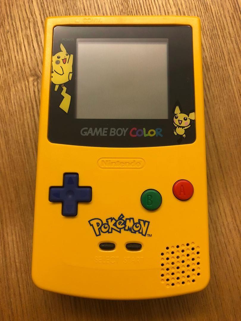 GameBoy Color Pokémon Pikachu Edition Nintendo System Yellow & Blue Game Boy GBC, Hobbies & Toys ...