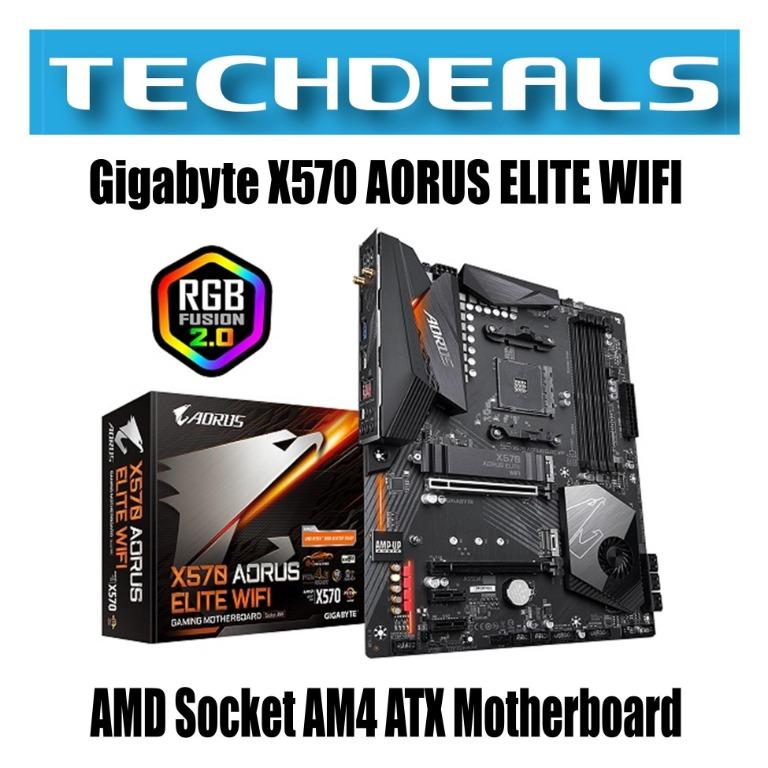 Gigabyte X570 AORUS ELITE WIFI AMD Socket AM4 ATX Motherboard