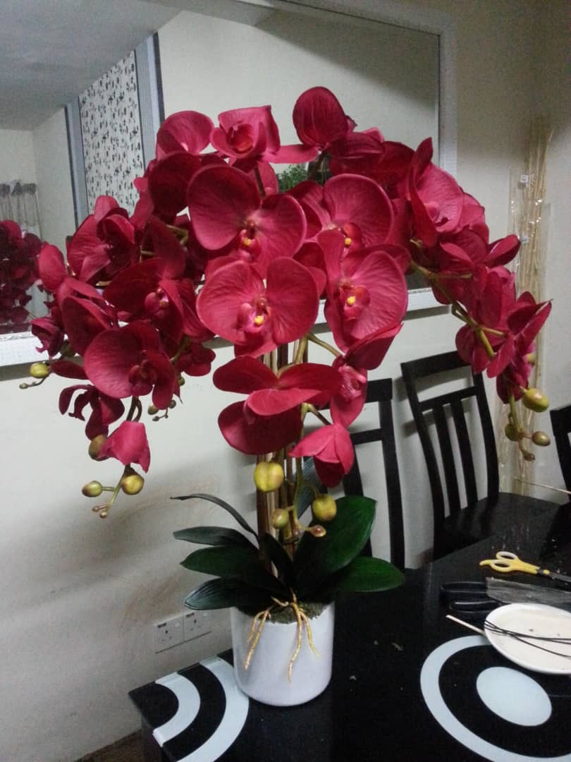 Gubahan Orkid Hiasan Home Furniture Home Decor On Carousell