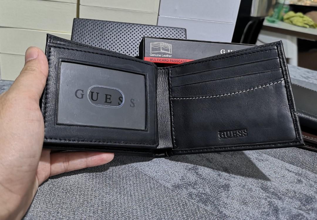 Guess black new arrivals leather wallet